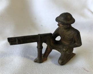 Cast Iron Army Soldier circa 1920's
