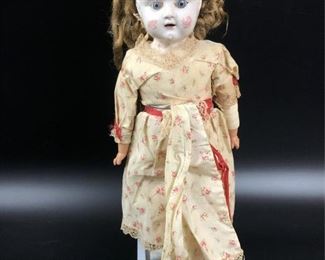 Antique China Head Doll, kid body