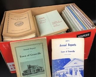 Town of Granville, Massachusetts Annual Reports dates range from 1893- 2000. Several Missing.