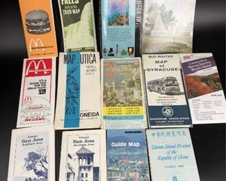 maps, Travel Books, McDonald's Ads
