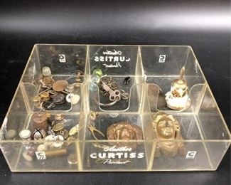 Curtiss candy Store countertop display and assorted old small items