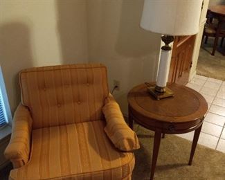 Two upholstered chairs