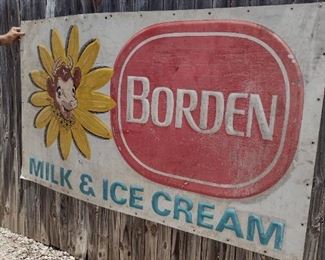 Vintage Borden sign