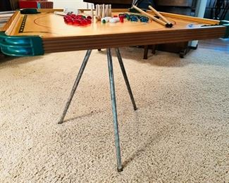 Vintage “100 Play” Game Board by Merdel with original tripod base