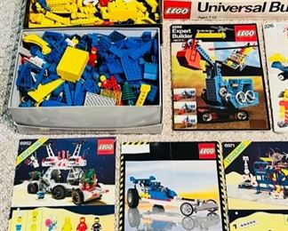 Large collection of 18 vintage LEGO sets. These are being sold as a LOT as all pieces have been color organized and combined