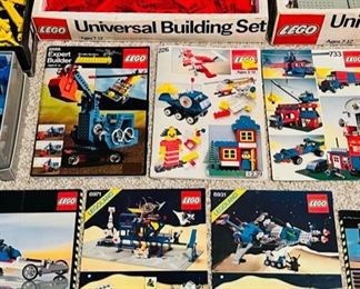 Large collection of 18 vintage LEGO sets. These are being sold as a LOT as all pieces have been color organized and combined