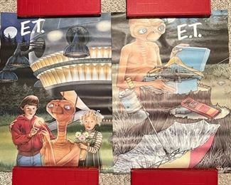 Cool collection of mostly 1982 original E.T. paraphernalia, including a never worn Hershey’s E.T. T-shirt & beanie, magazines cards and posters