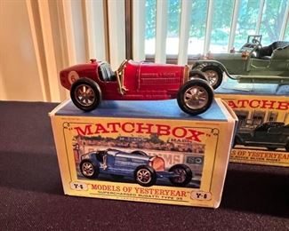 A sampling of the vintage Matchbox and Hot Wheels collection, including some Matchbox “Models of Yesteryear”, with original boxes