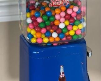 Pepsi Acorn Gum Ball Vending Machine	42in H x 14in Diameter Base	

