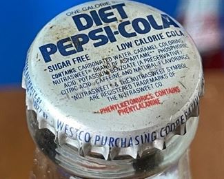 Diet Pepsi 12oz Longneck Bottle Full	9 in h x 2.25in Diameter	
