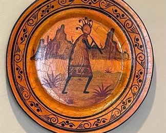 Resin Kokopelli Decor Platter	22 diameter	

