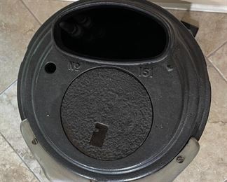 Restored Antique Montgomery Wards Cast Iron Parlor Stove SUN 1505 151	37x15x16in	HxWxD
