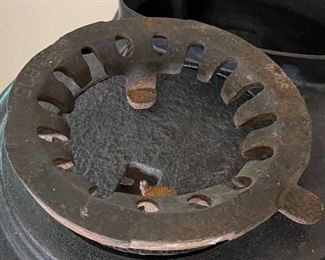 Restored Antique Montgomery Wards Cast Iron Parlor Stove SUN 1505 151	37x15x16in	HxWxD
