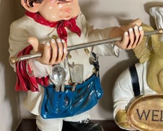 Leonardo Luna Resin Chef Statute Pot Holder	25x20x12in	HxWxD

