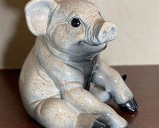 Kitty's Critters Webster Pig Sculpture Starlite Originals Kitty Cantrell	8.5x8x6in	HxWxD
