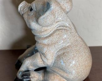 Kitty's Critters Webster Pig Sculpture Starlite Originals Kitty Cantrell	8.5x8x6in	HxWxD
