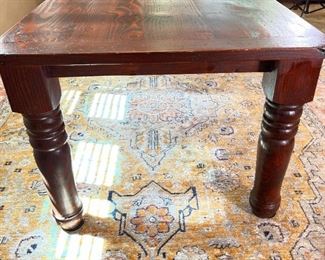 Solid Wood Rustic Dining Room Table & 6 Chairs	Table: 70x40x84in	HxWxD
