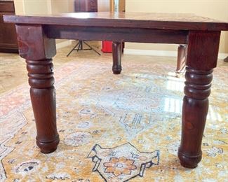 Solid Wood Rustic Dining Room Table & 6 Chairs	Table: 70x40x84in	HxWxD
