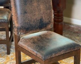 Solid Wood Rustic Dining Room Table & 6 Chairs	Table: 70x40x84in	HxWxD
