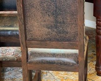 Solid Wood Rustic Dining Room Table & 6 Chairs	Table: 70x40x84in	HxWxD
