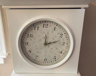 White Clock Cabinet	44 x 18 x 8in	HxWxD
