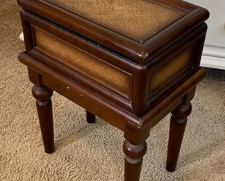 Small Bamboo & Wicker Side Table	23 x 18 x 12in	HxWxD
