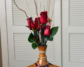 Resin Kokopelli Vase	vase: 13 x 15 x 3in	
