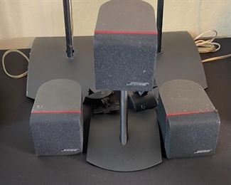 5pc Bose Redline Cube Speakers with Stands		
