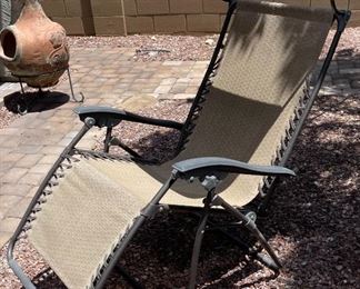Patio Folding Lounge Chair	46 x 30 x 48in	HxWxD
