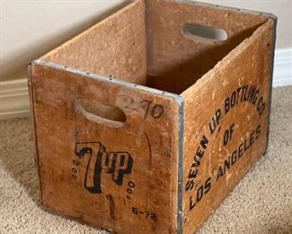 1962 7UP Wood Crate #1	12 x 16.25 x 12in	HxWxD
