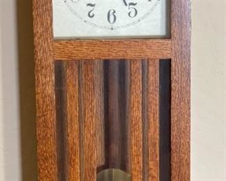 Canterbury Wall Clock Oak Mission Style Quartz	31 x 13.5 x 6in	HxWxD
