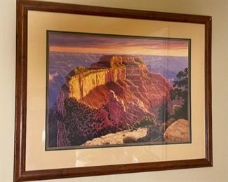 Ann McLeod Grand Canyon Print Framed Art	Frame: 33.5 x 41.5in	
