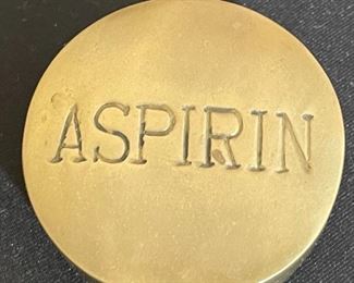 2.5in Brass ASPIRIN Pill	2.5in Diameter	
