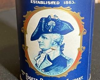 Wayne Small Green Lima Beans Antique Label	4x3.5in diameter	
