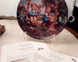 MJ Hummel "Apple Tree Boy and Girl" collector plate