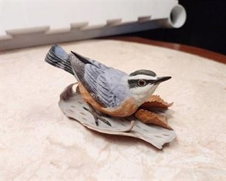 Lenox red-breasted nuthatch figurine