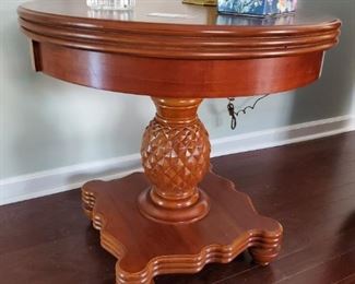 I love this table...solid wood and gorgeous 