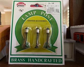 Model Power N Scale Lamp Posts for Model Trains