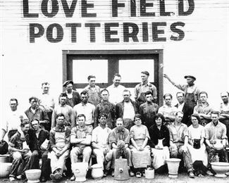 Love Field Potteries, Dallas Texas (Photo not available in sale. Shared for interest.)