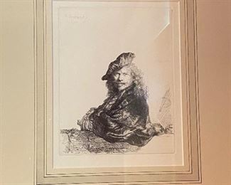 Rembrandt etching