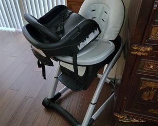 Baby high chair/toddler seat combo.