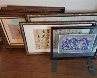 Framed Chinese art