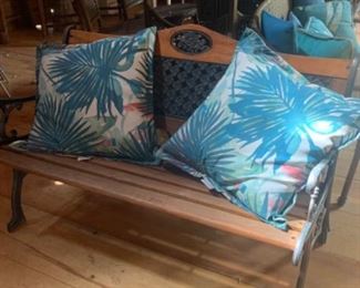 Great bench for an outdoor entry. 