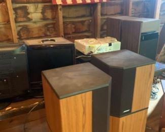 Wide variety of electronics, Bose, Yamaha, etc