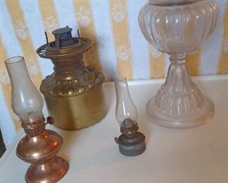 Assorted Oil Lamps