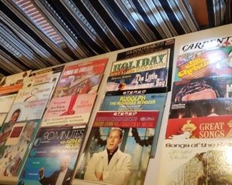 Assorted Vintage Antique Christmas Records Rudolph The Red Nosed Reindeer and Bing Crosby