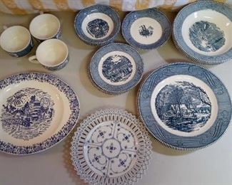 Blue Plate Set