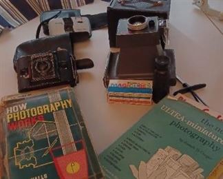 Cameras, Books, Equipment
