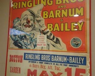 RINGLING BROS AND BARNUM & BAILEY CLOWN CIRCUS POSTER