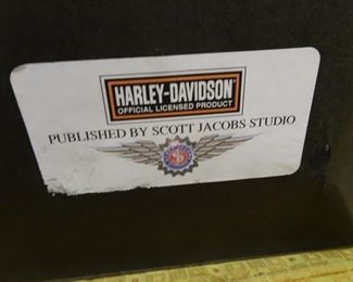 SCOTT JACOBS ART HARLEY-DAVIDSON SIGNED BY SCOTT JACOBS AND JAY SPRINGSTEEN